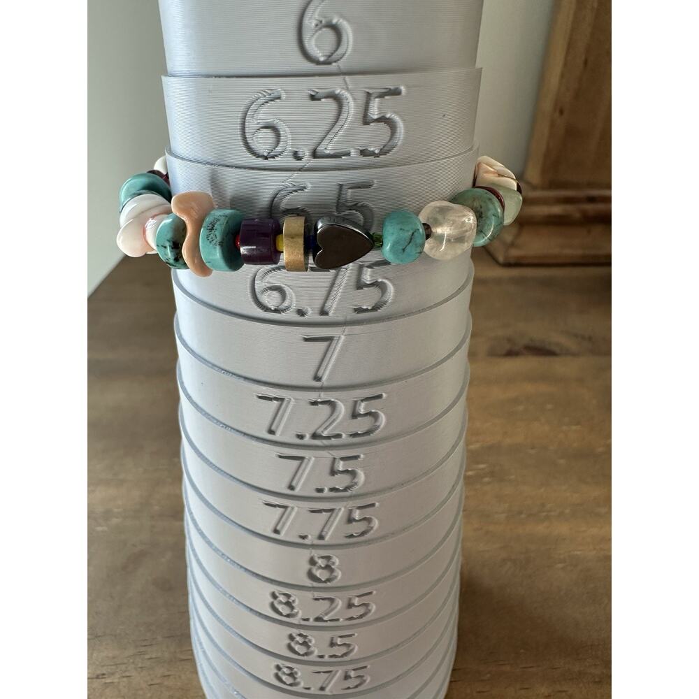 Multicolor Natural Stone Chip Bracelet With Lobster Clasp - Picture 2 of 8